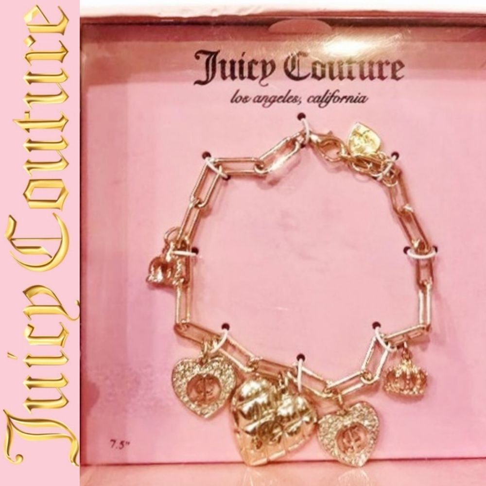 Juicy‎ Couture Crown & Heart Charm Bracelet